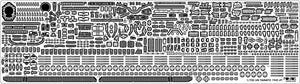 Pontos 70002R1 IJN Battleship Yamato 1945 (New Tool Full Hull ) 1/700 – image 8
