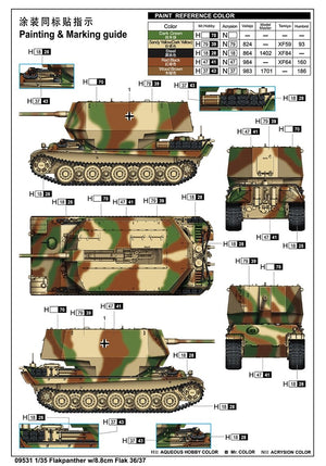 Trumpeter 09531 Flakpanther w/8.8cm Flak 36/37 1/35 – image 3