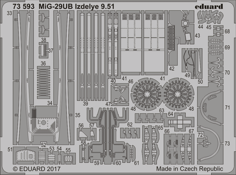 Eduard 73593 MiG-29UB Izdelye 9.51 TRUMPETER 1/72 – zdjęcie 2