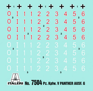 Italeri 7504 PZ. KPFW. V PANTHER AUSF.G 1/72 – zdjęcie 7