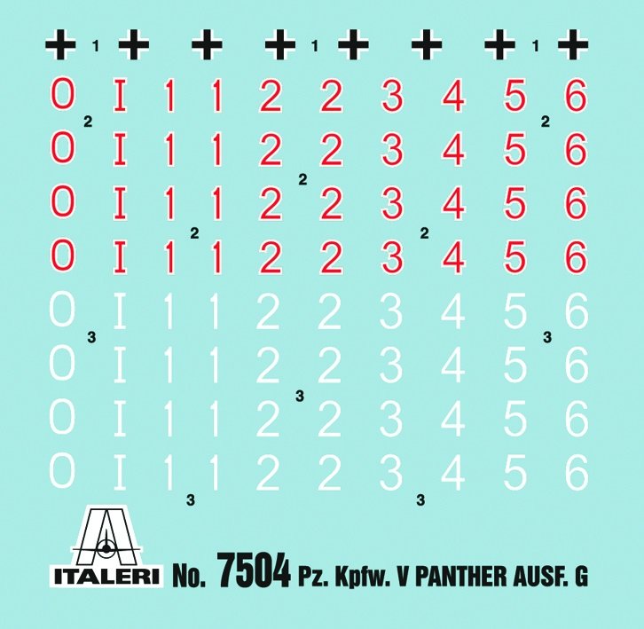 Italeri 7504 PZ. KPFW. V PANTHER AUSF.G 1/72 – zdjęcie 7