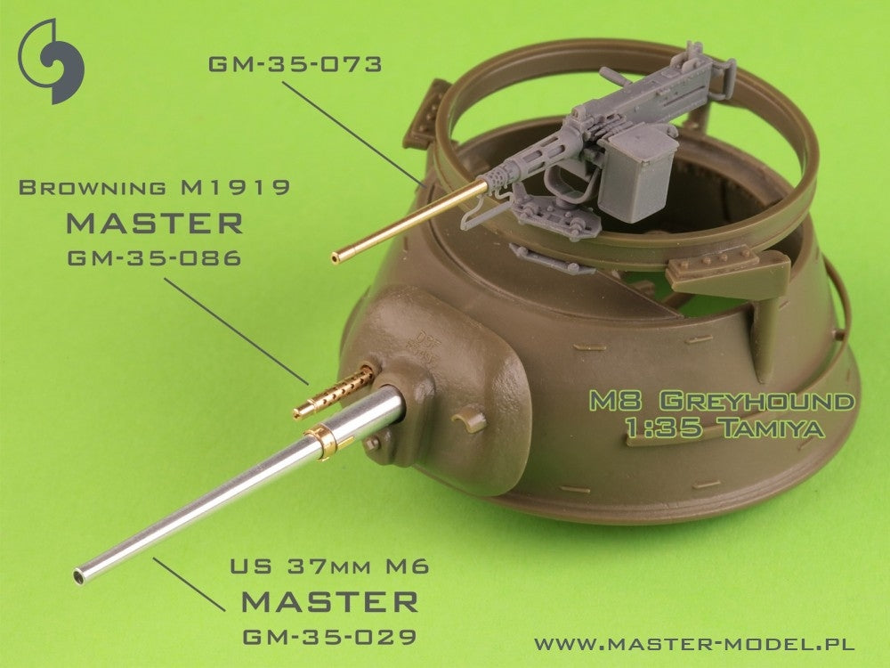 Master GM-35-073 Browning M2HB .50 cal (12,7mm) - do montażu na pierścieniu M49 (karetka D40721 / kołyska D40733 / skrzynka D40731 lub D90078) 1/35 – zdjęcie 3