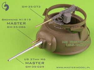Master GM-35-073 Browning M2HB .50 cal (12,7mm) - do montażu na pierścieniu M49 (karetka D40721 / kołyska D40733 / skrzynka D40731 lub D90078) 1/35 – zdjęcie 3