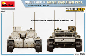 Mini Art 35367 StuG III Ausf. G March 1943 Alkett Prod. WITH WINTER TRACKS. INTERIOR KIT 1/35 – image 6