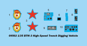 Trumpeter 09502 BTM-3 High-Speed Trench Digging Vehicle 1/35 – zdjęcie 3