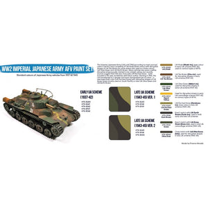 Hataka HTK-BS69 WW2 Imperial Japanese Army AFV paint set 8x17ml – zdjęcie 2