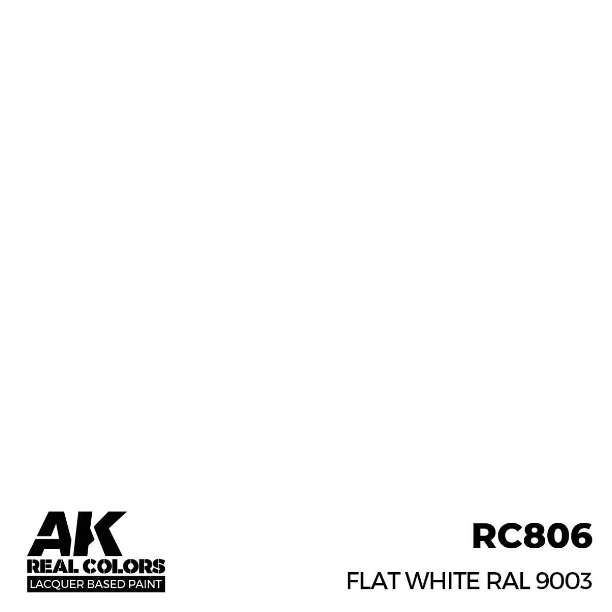 AK Interactive RC806 Blanc mat RAL 9003 17 ml