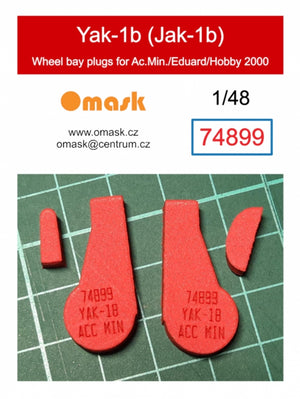 Omask 74899 Jak-1b wheel bay plugs (for Accurate Miniatures/Eduard/Hobby 2000) 1/48