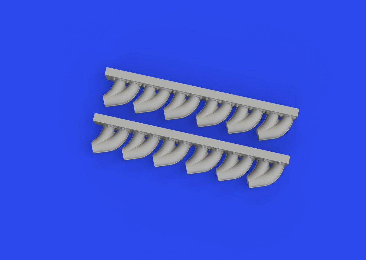 Eduard 648959 P-39 exhaust stacks rounded PRINT EDUARD 1/48 – zdjęcie 3