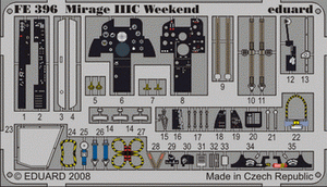 Eduard FE396 Mirage IIIC Weekend EDUARD 1/48