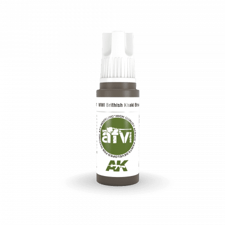 AK Interactive AK11301 WWI British Khaki Brown Base 17ml – zdjęcie 2