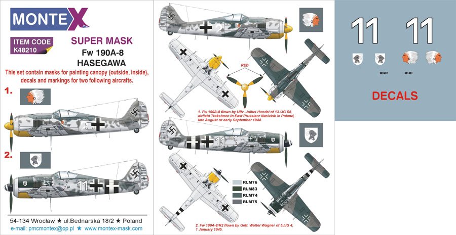Montex K48210 Fw 190A-8 1/48