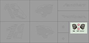 ModelMaker Decals MD48207 F/A-18 Switzerland Panthers special scheme - masks set 1/48 – zdjęcie 3