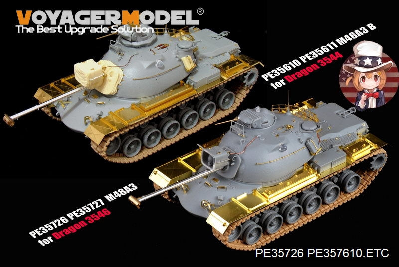 Voyager Model PE35726 Modern US M48A3Basic For DROGON 3546 1/35 – zdjęcie 13