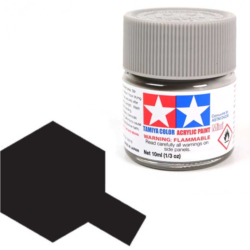 Tamiya X1 Black (81501) Acrylic paint 10ml