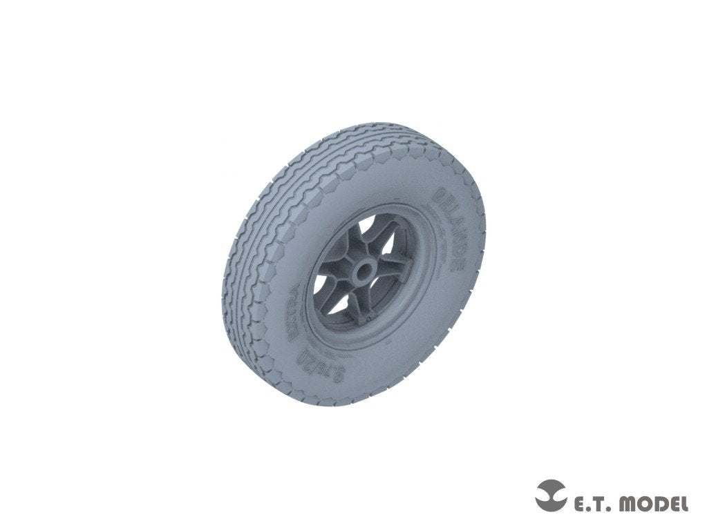 E.T. Model P35-134 WWII German Sd.Kfz.7(8t) Sagged Front Wheels &amp;amp; Spare Wheel Type.3 for Dragon / Trumpeter kit 1/35 – zdjęcie 3