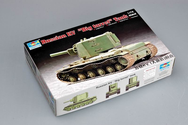 Trumpeter 07236 Soviet KV &amp;quot;Big turret&amp;quot; tank 1/72 – image 2