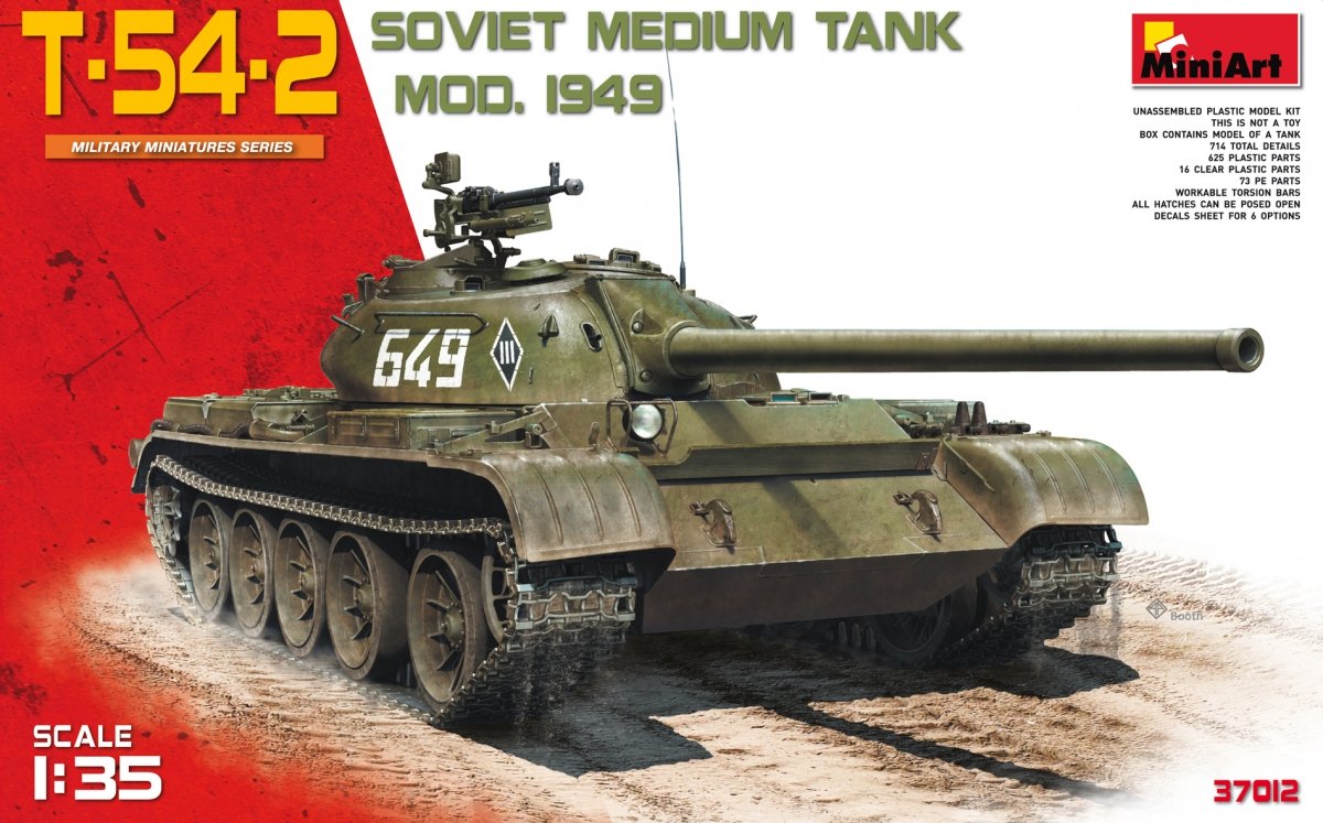 MiniArt 37012 T-54-2 SOVIET MEDIUM TANK. Mod 1949 1/35