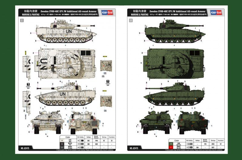 Hobby Boss 82475 Swedish CV90-40C IFV /W Additional All-round Armor (1/35) – image 3