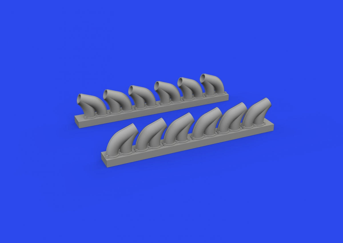 Eduard 648959 P-39 exhaust stacks rounded PRINT EDUARD 1/48 – zdjęcie 2