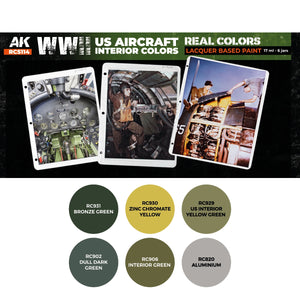AK Interactive RCS114 WWII US Aircraft Interior Colors 6x17ml – zdjęcie 2