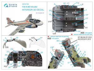 Quinta Studio QD32106 A-6E Intruder 3D-Printed &amp;amp; coloured Interior on decal paper (Trumpeter) 1/32 – zdjęcie 7