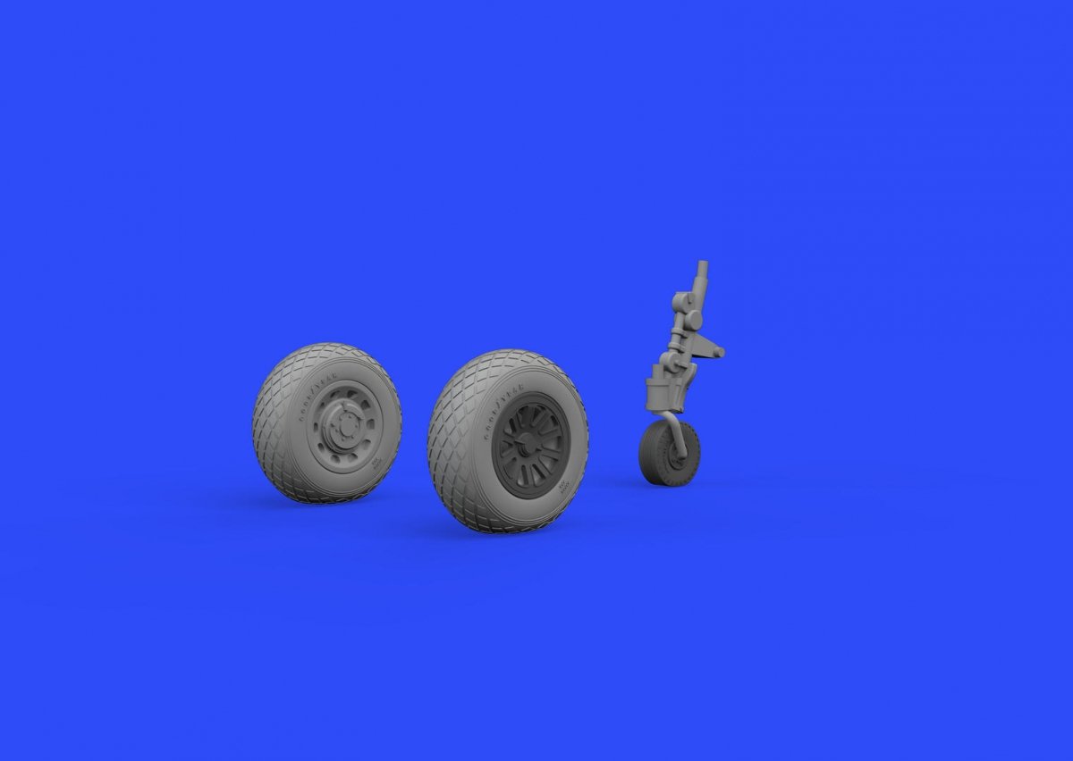 Eduard 648335 P-51D wheels AIRFIX 1/48 – zdjęcie 3