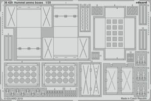 Eduard 36429 Hummel ammo boxes 1/35 TAMIYA