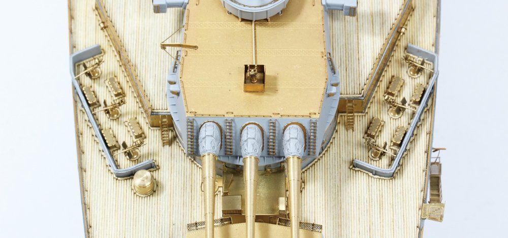 Pontos 37026FB USS BB-63 Missouri 1945 Advanced Detail Up Set (Deck Blue 20B stained wooden deck) 1/350 – zdjęcie 7
