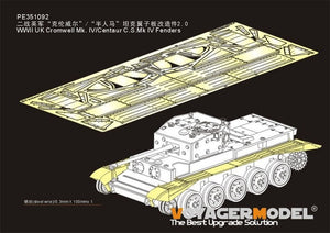 Voyager Model PE351092 WWII UK Cromwell Mk. IV/Centaur C.S.Mk IV Fenders for Tamiya 1/35