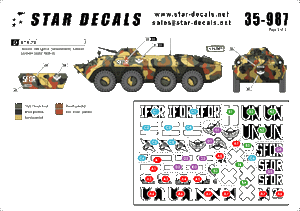 Star Decals 35-987 Balkan Peacekeepers #1 Ukrainian BTR-70 1/35 – zdjęcie 2
