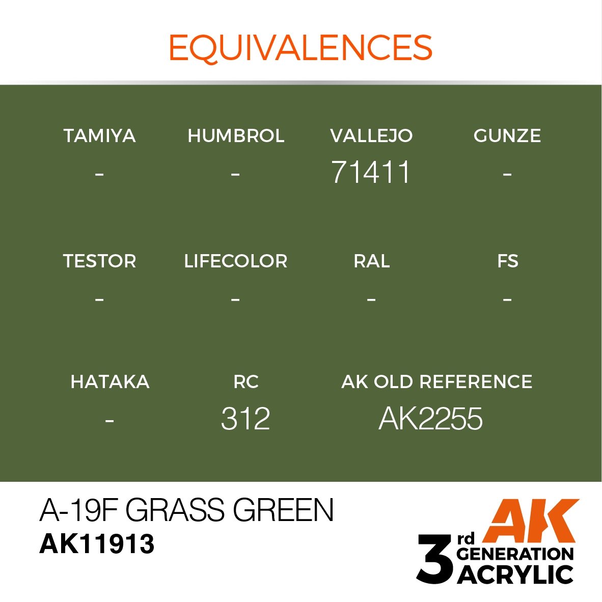 AK Interactive AK11913 A-19F GRASS GREEN – AIR 17ml – zdjęcie 3