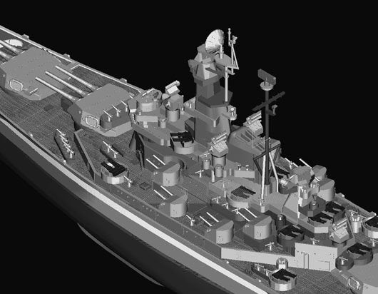 Trumpeter 05760 USS South Dakota BB-57 1/700 – image 4