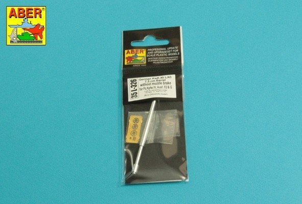 Aber 35L-326 Germ.75mm barrel for Pz VI F2 or G without muzzle brake Fit to Dragon models: 6360; 6363; 6594; 1/35 – imagen 3