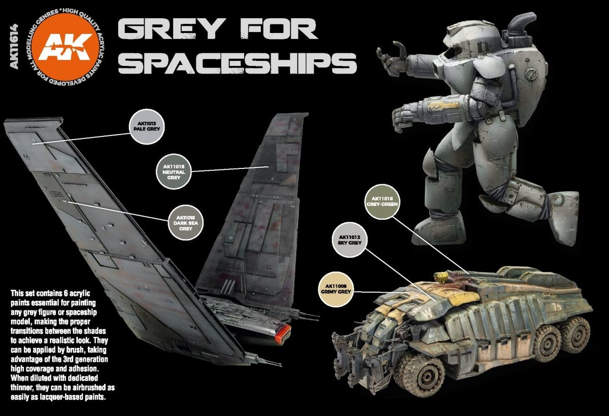 AK Interactive AK11614 3G GREY FOR SPACESHIPS – zdjęcie 3