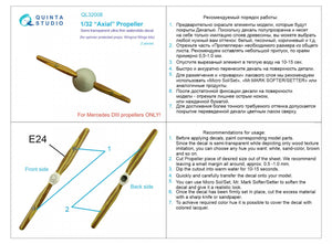 Quinta Studio QL32008 Wooden Propellers Axial (Wingnut Wings) 1/32 – zdjęcie 8