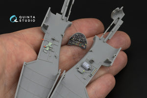 Quinta Studio QD48532 Bf 109E-3/4 3D-Printed &amp;amp; coloured Interior on decal paper (HobbyBoss) 1/48 – zdjęcie 7