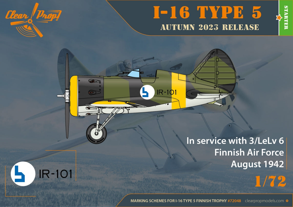 Clear Prop! CP72048 I-16 type 5 In Finnish Service STARTER KIT 1/72 – immagine 6