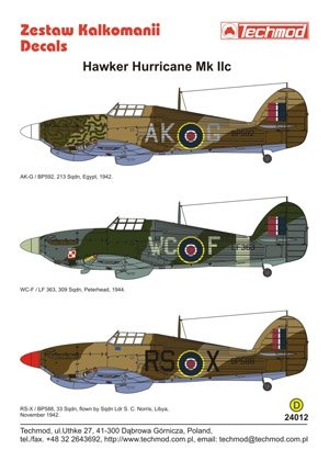 Techmod 24012 - Hawker Hurricane IIc 1/24 – zdjęcie 2