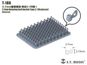 E.T. Model T-186 3.7mm Rotating lock buckle Type.2（95 pieces)