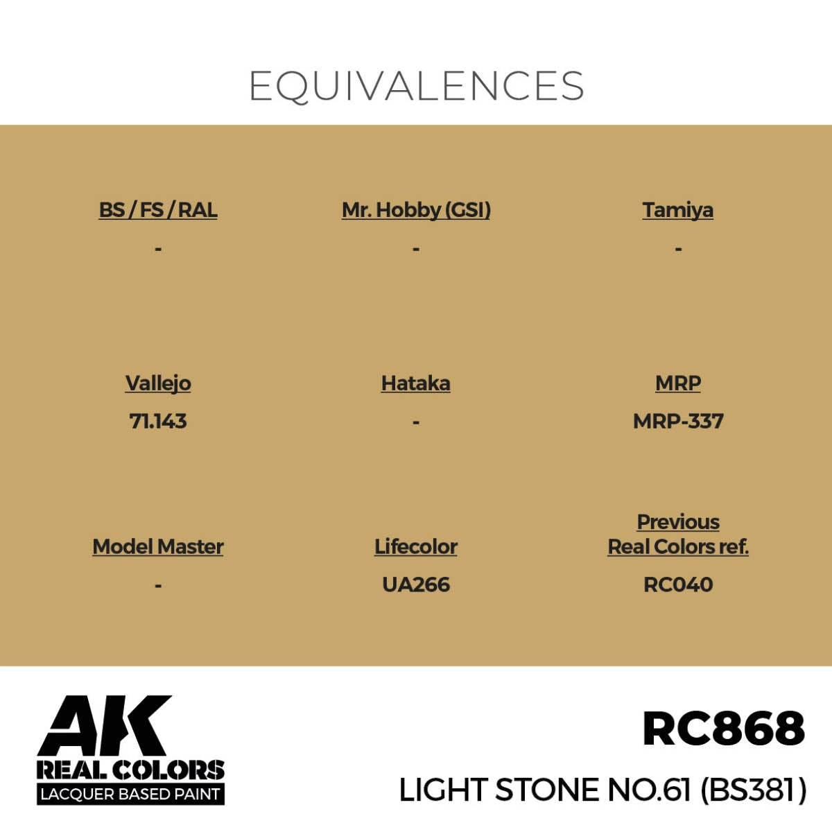 AK Interactive RC868 Light Stone No.61 (BS381) 17 ml – image 3