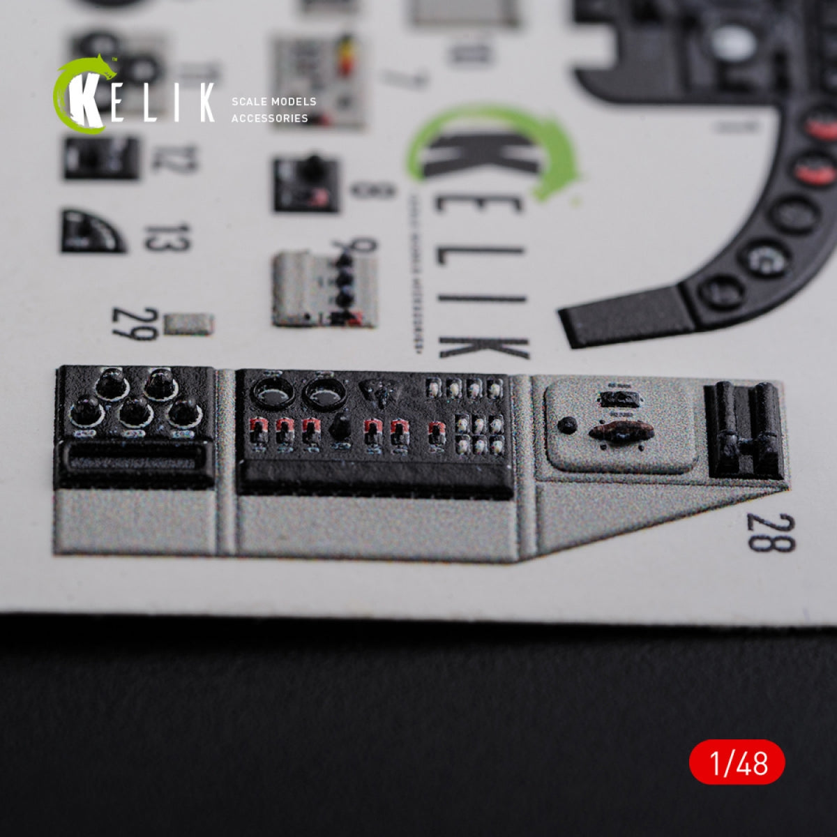KELIK K48085 KI-21 interior 3D decals for ICM kit 1/48 – zdjęcie 5