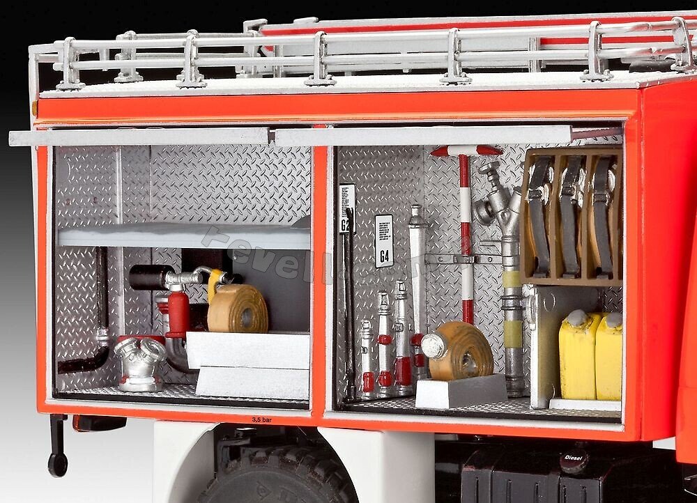 Revell 07512 Mercedes-Benz Unimog U1300L TLF 8/18 1/24 – zdjęcie 6