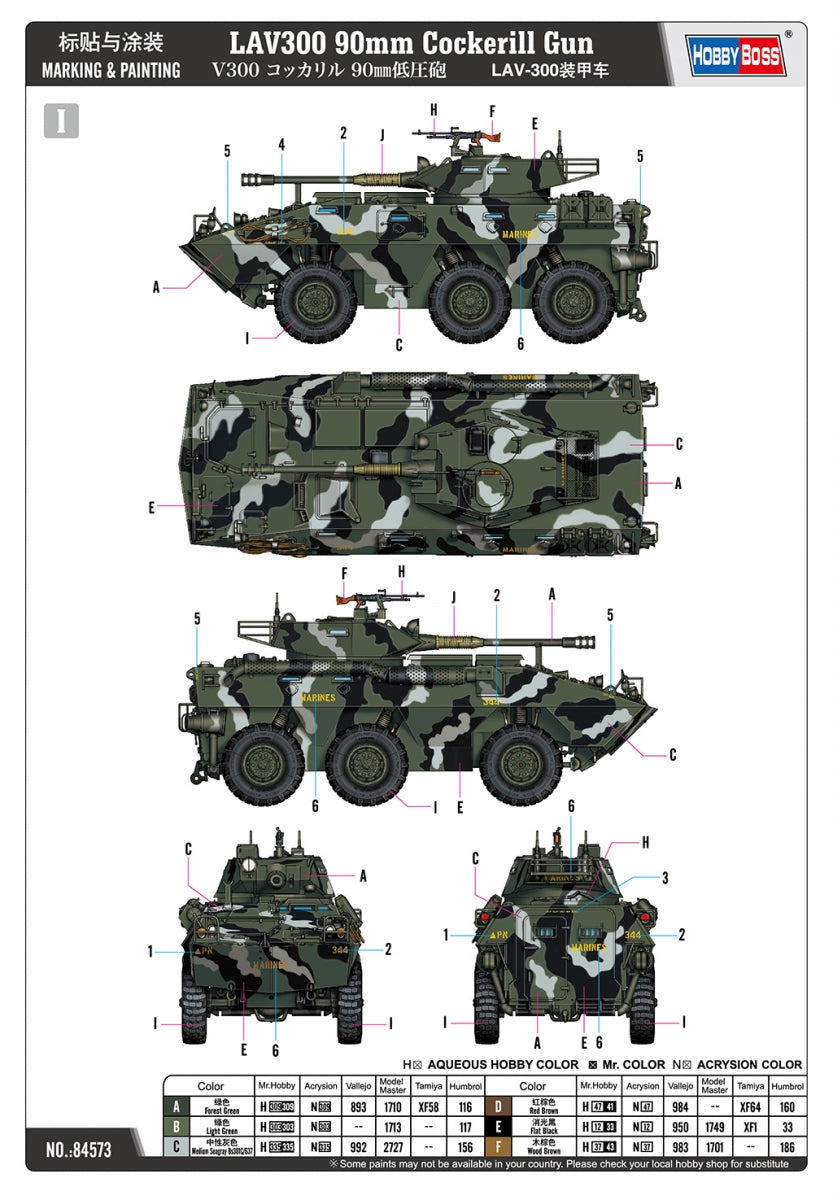 Hobby Boss 84573 LAV300 90mm Cockerill Gun 1/35 – zdjęcie 5