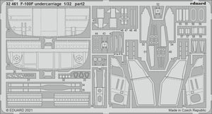 Eduard 32461 F-100F F-100F undercarriage for Trumpeter 1/32 – image 2