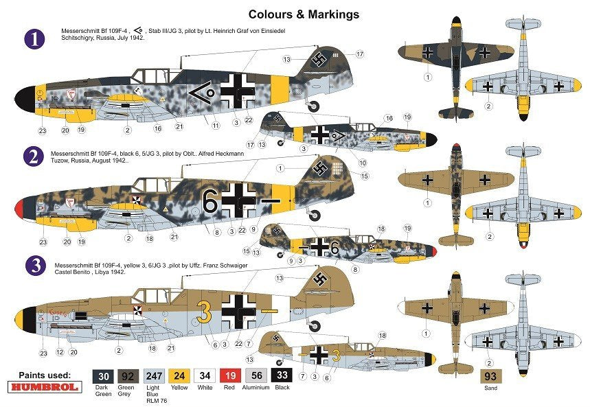AZ Model AZ7626 Bf 109F-4 JG.3 1/72 – zdjęcie 2