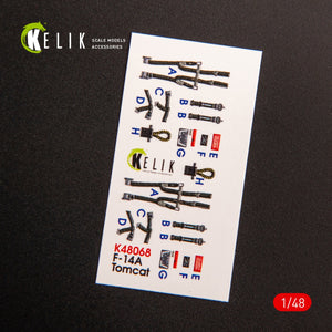KELIK K48068 F-14A TOMCAT LATE INTERIOR 3D DECALS FOR TAMIYA KIT 1/48 – zdjęcie 3