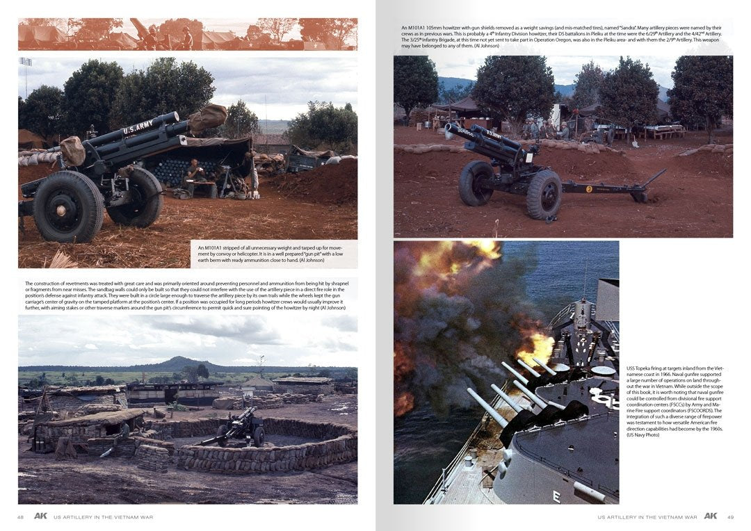 AK Interactive AK130007 AMERICAN ARTILLERY IN VIETNAM EN – zdjęcie 3