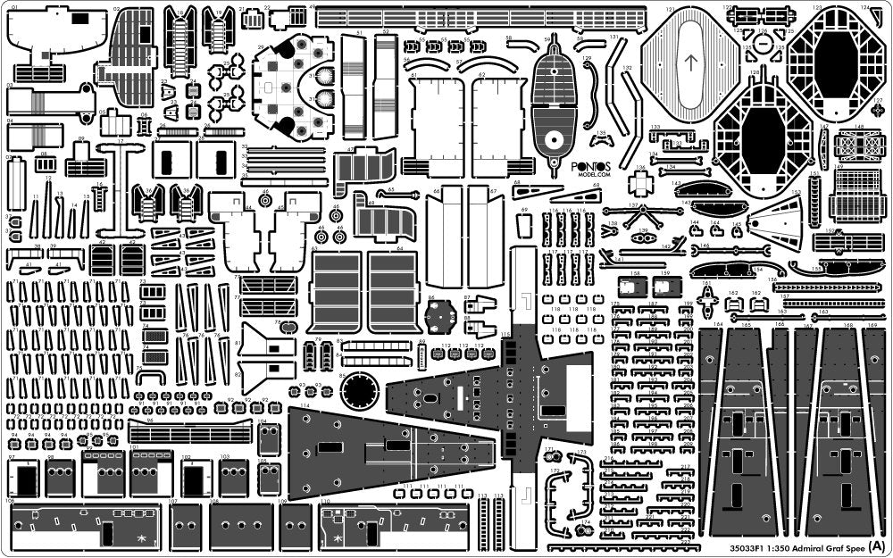Pontos 35033F1 ADMIRAL GRAF SPEE 1939 Detail Up Set 1/350 – image 7