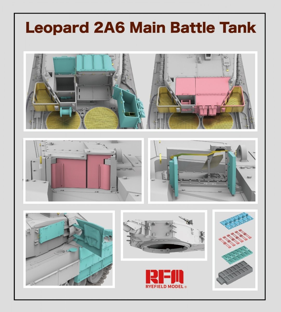 Rye Field Model 5065 Leopard 2A6 Main Battle Tank 1/35 – image 5